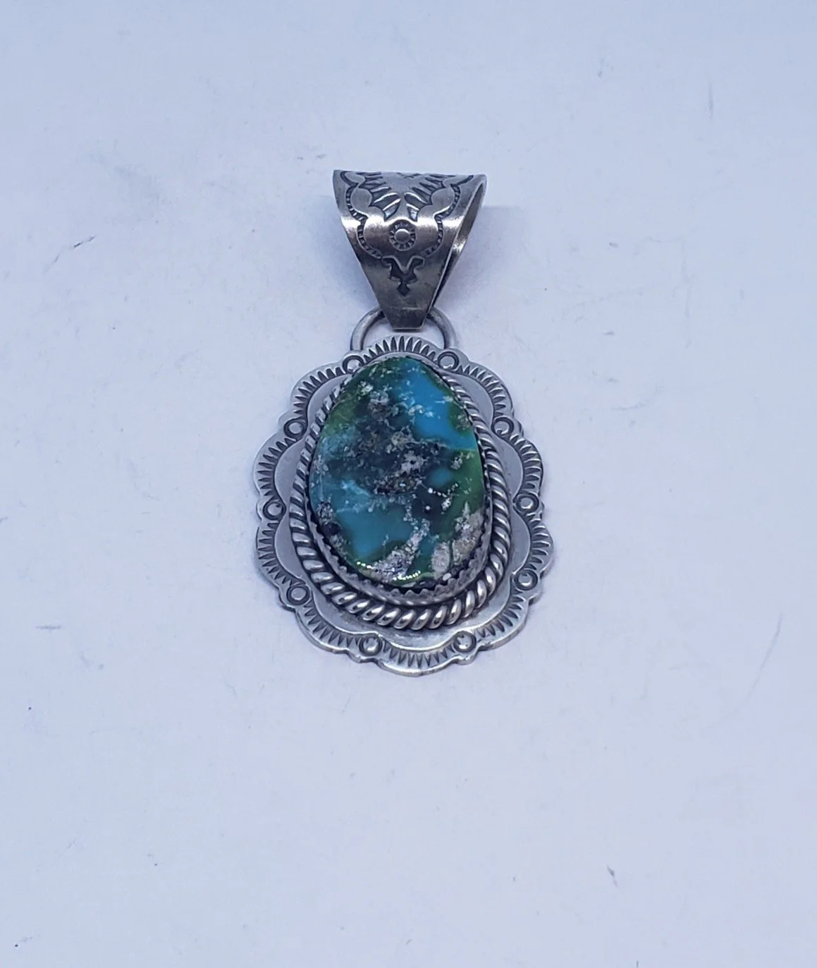 Sterling Silver Pendant with Sonoran Gold