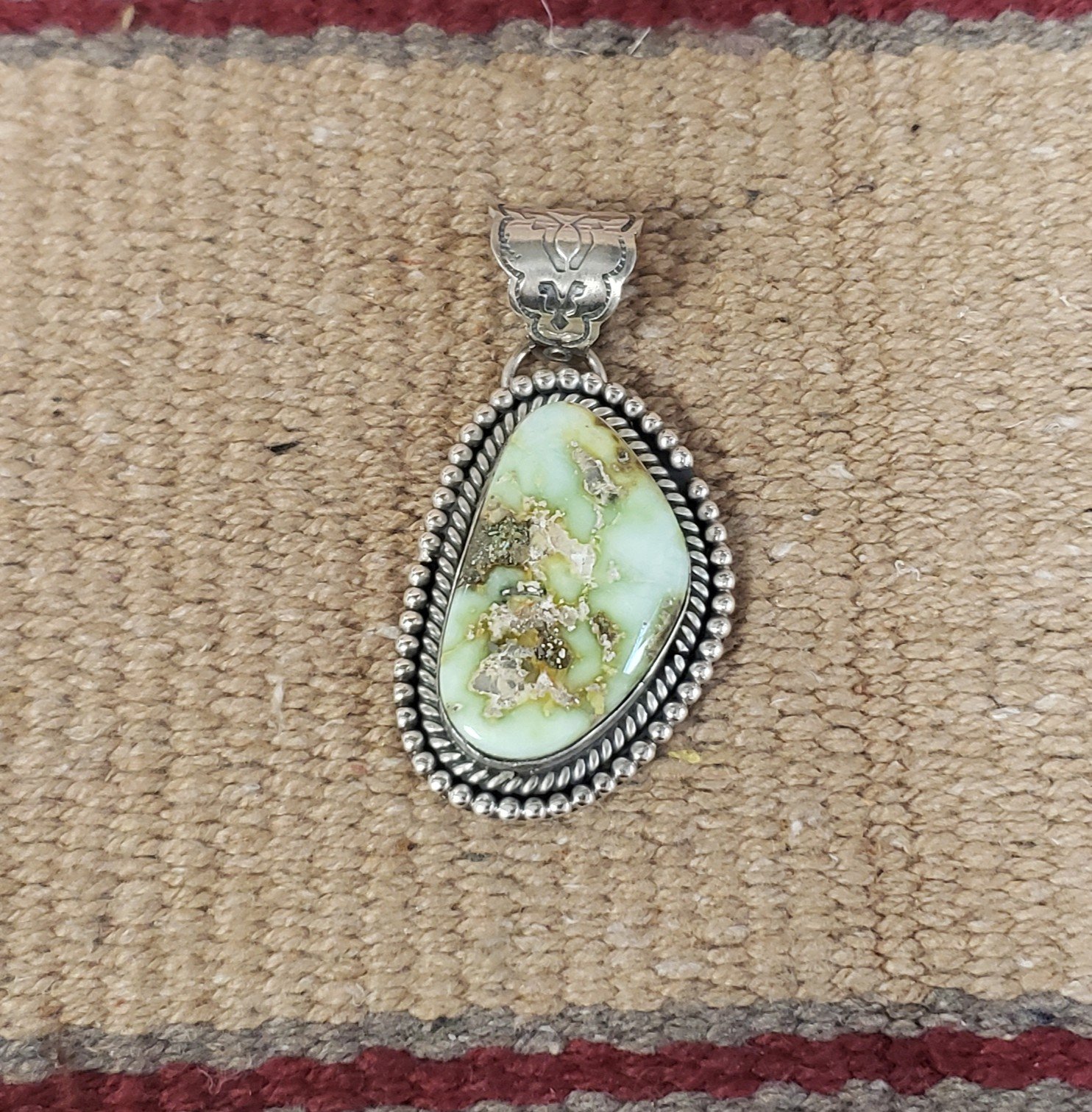 Southwest Style Palomino Pendant with Sterling Silver
