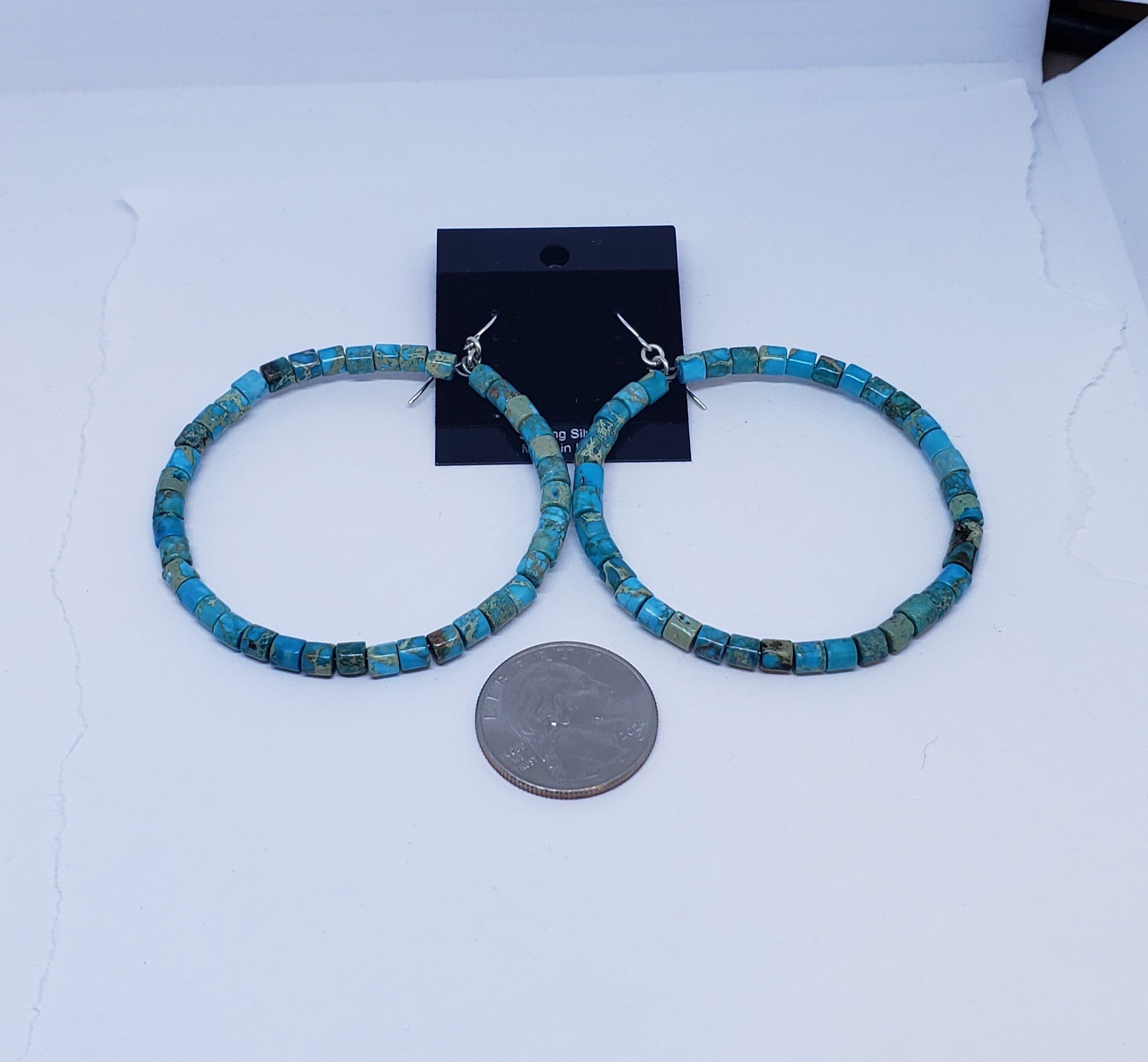 Turquoise Hoop Earrings