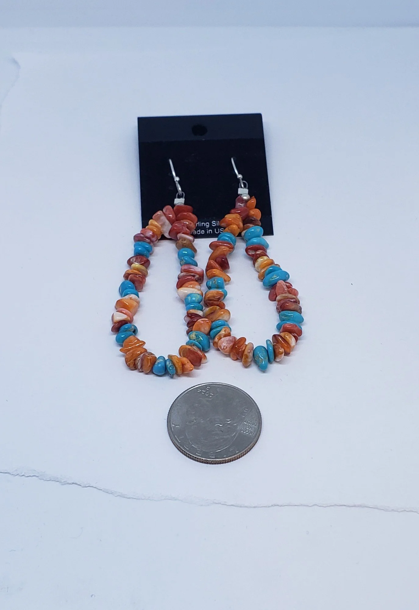 Spiny Oyster with Turquoise Earrings