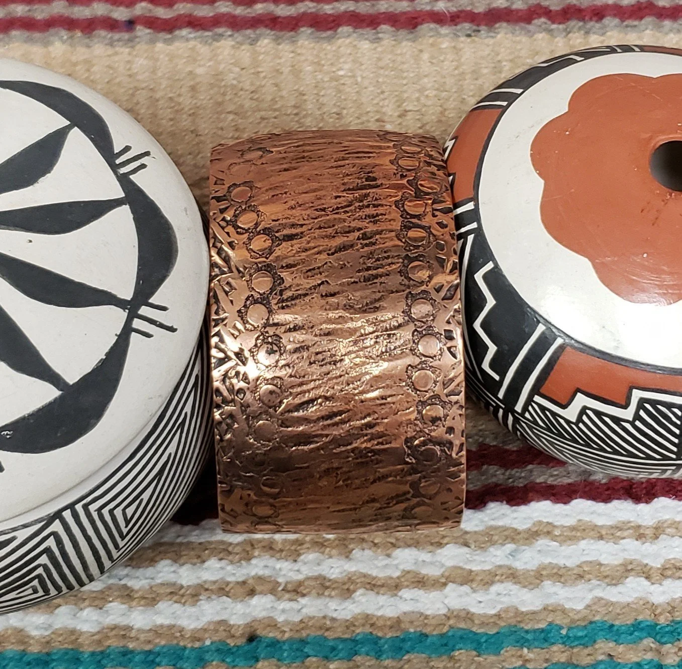 Copper Cuff with Design