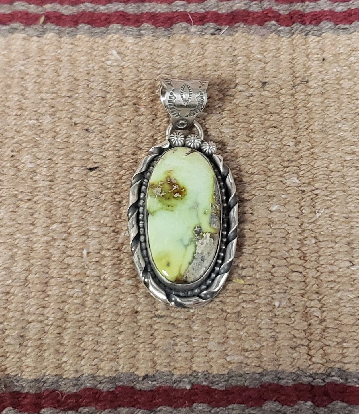 Southwest Style Palomino Pendant with Sterling Silver