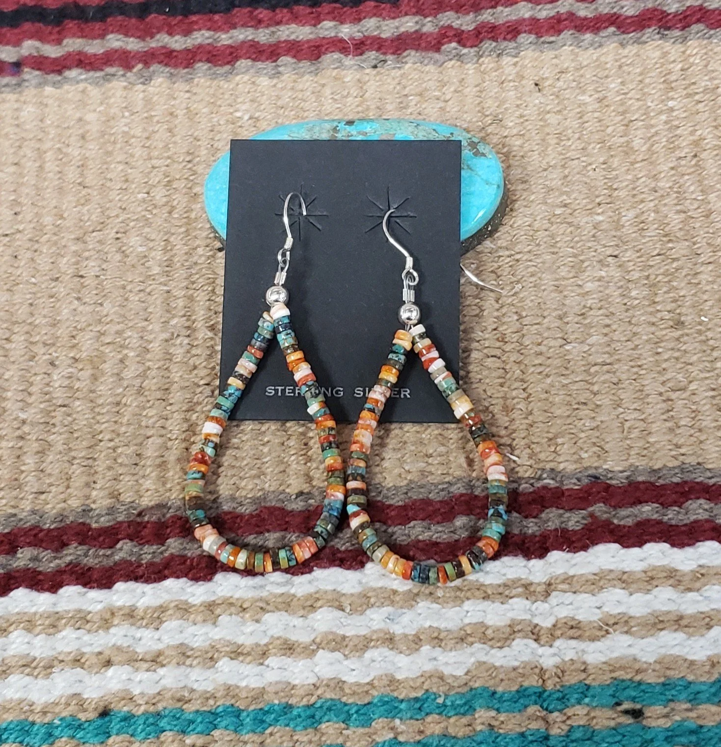 Multi-Stone Dangle Earrings with Sterling Silver