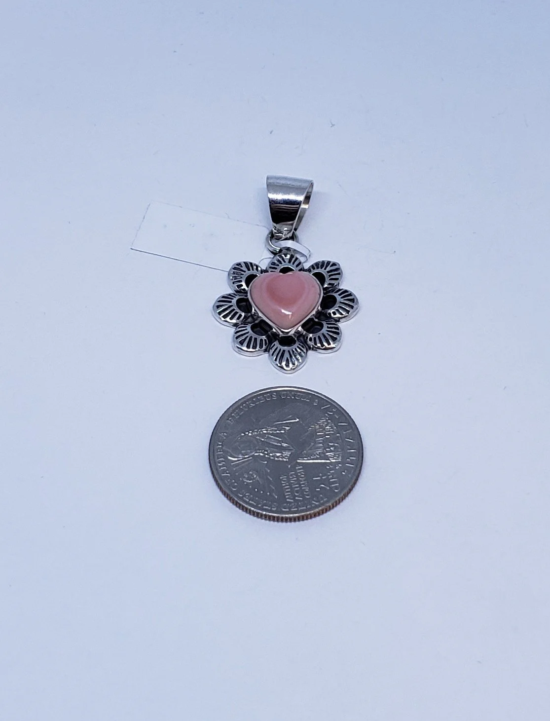 Conch Shell Heart Pendant