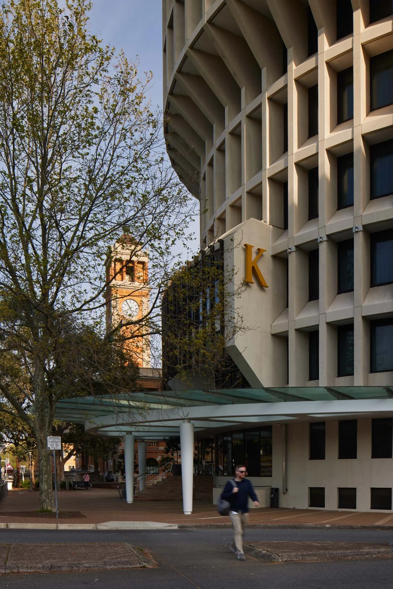 Crystalbrook Kingsley Hotel in Newcastle, designed by EJE Architecture. The building was originally the Newcastle City Council administrative headquarters