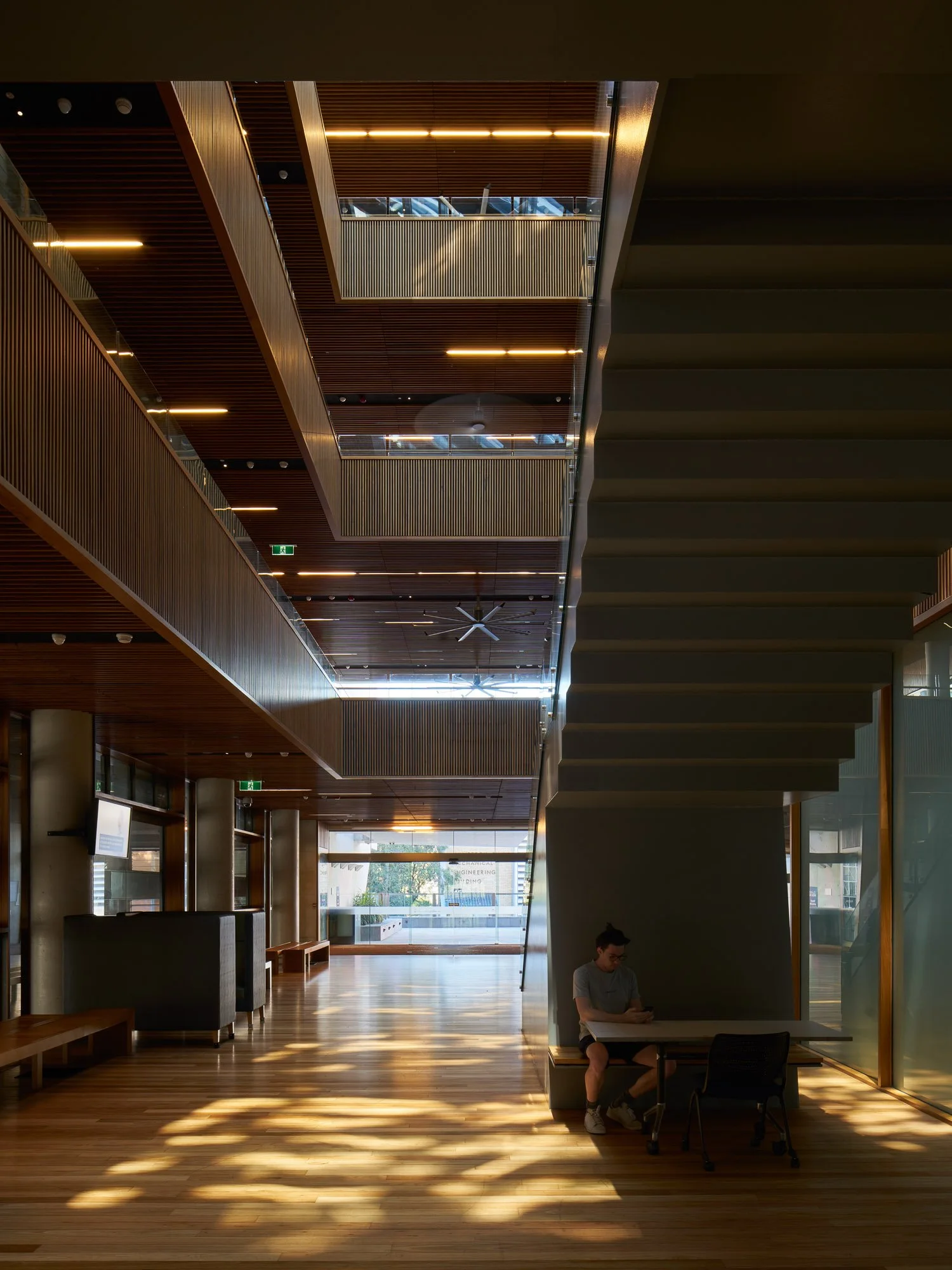 The University of Queensland's Advanced Engineering Building (AEB) designed by Richard Kirk Architect and Hassell