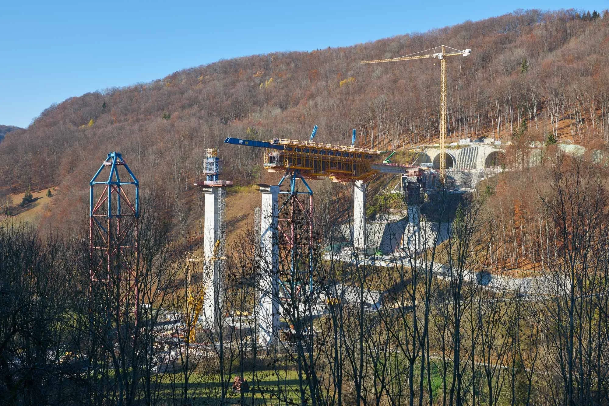 Construction of a new rail bridge in Southern Germany