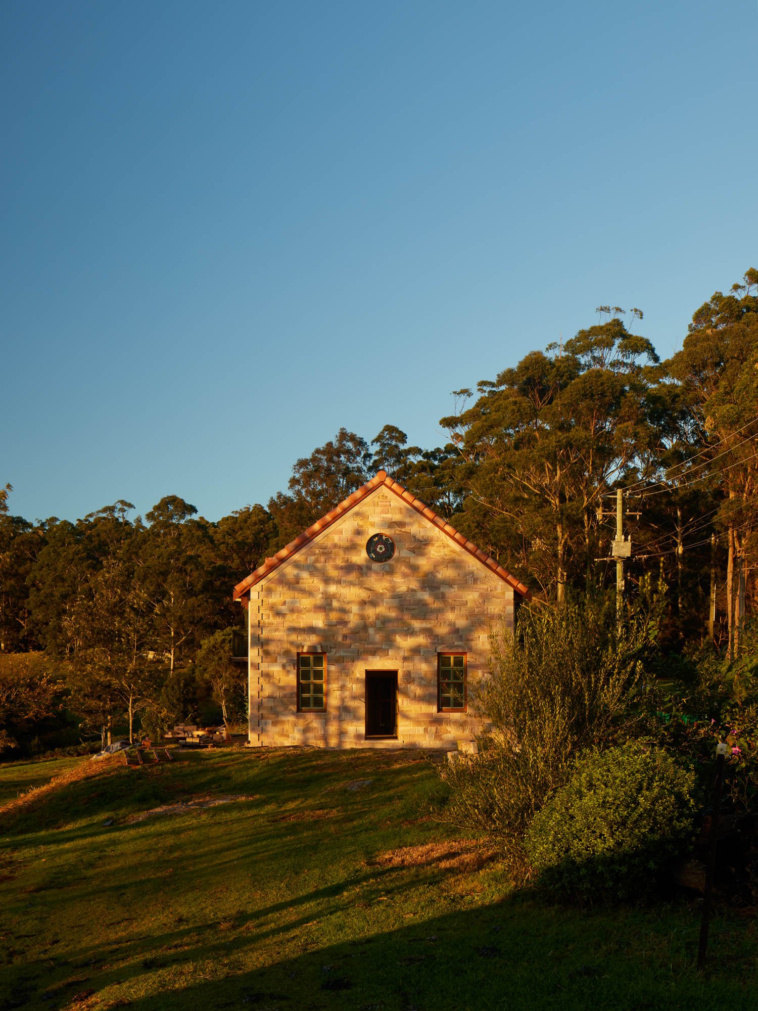 Exterior Portrait of of Sandstone Residence in Mount Tamborine