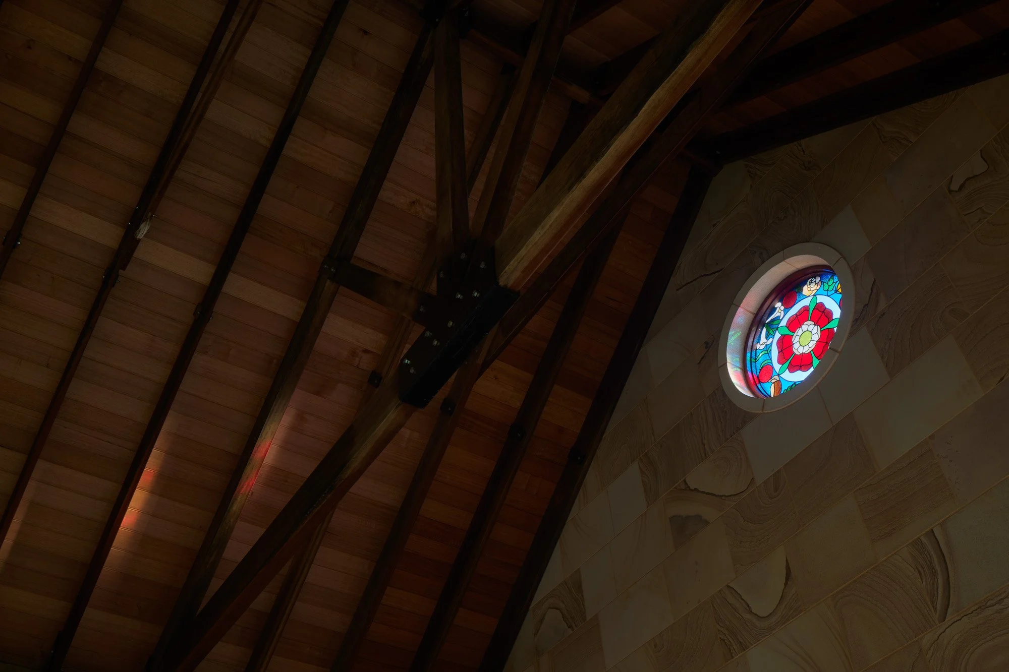 Interior Detail of Sandstone Residence in Mount Tamborine