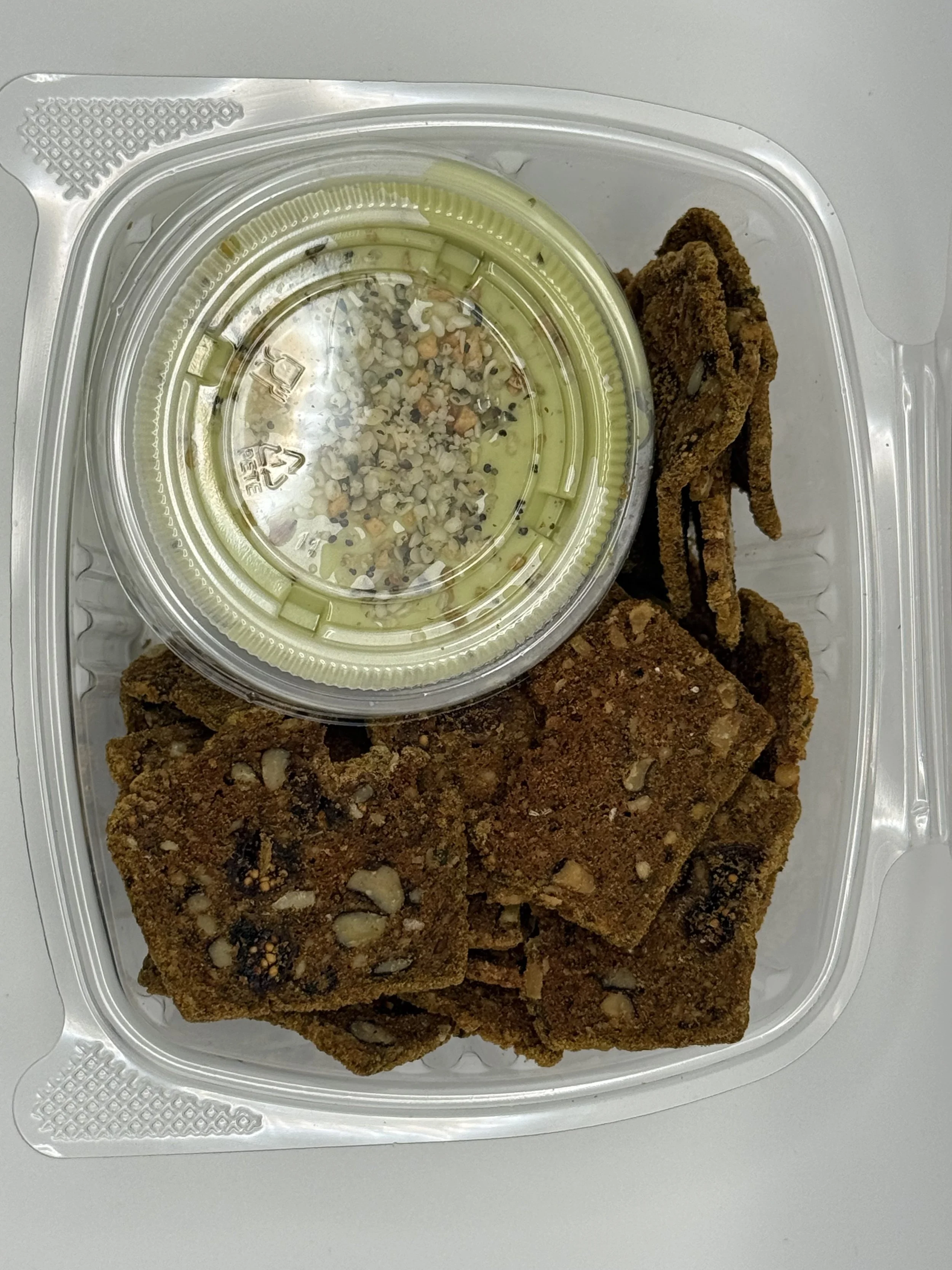 House-Made Hummus with Better with Buckwheat crackers