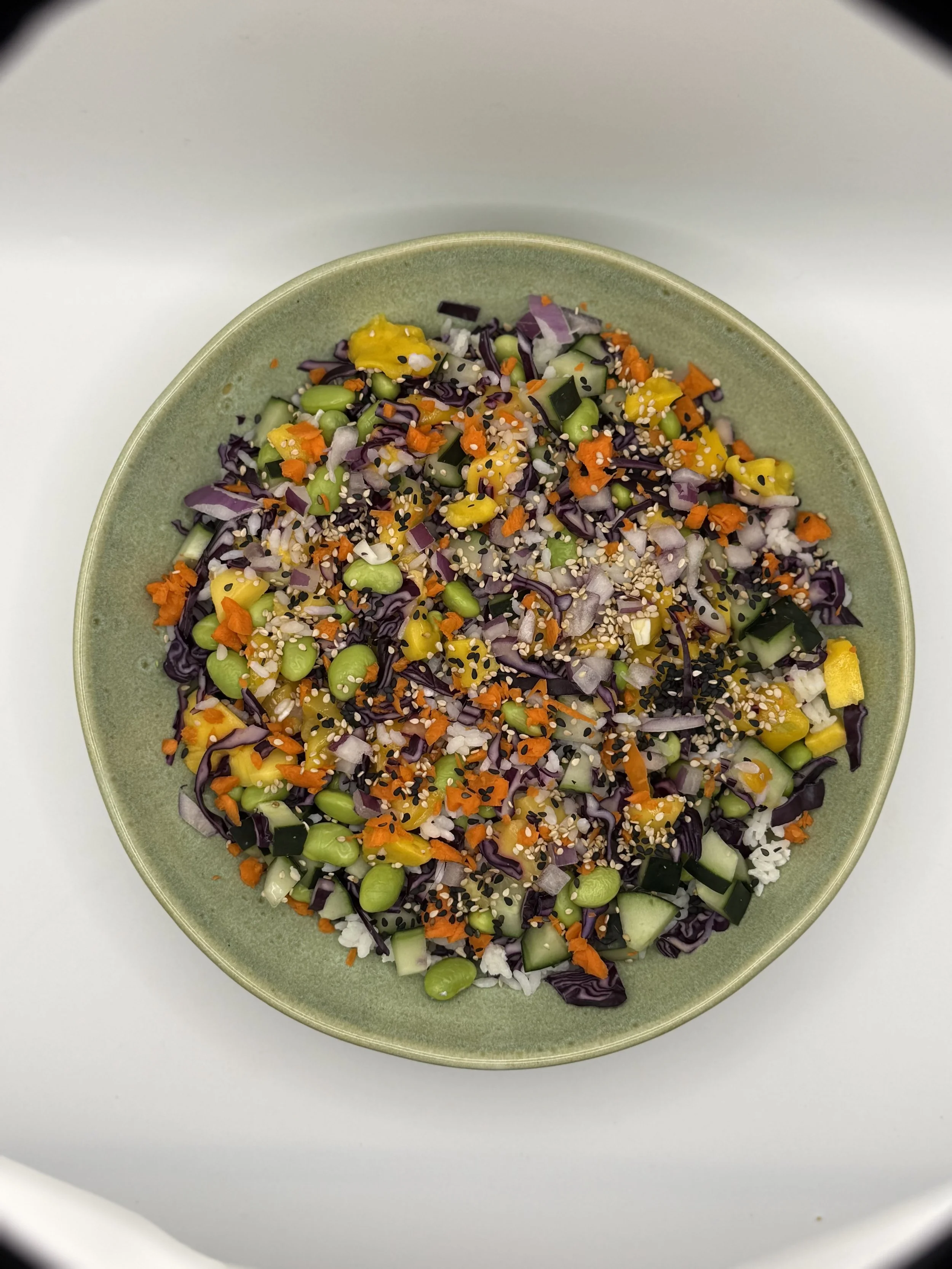 Mango Edamame Sushi Bowl