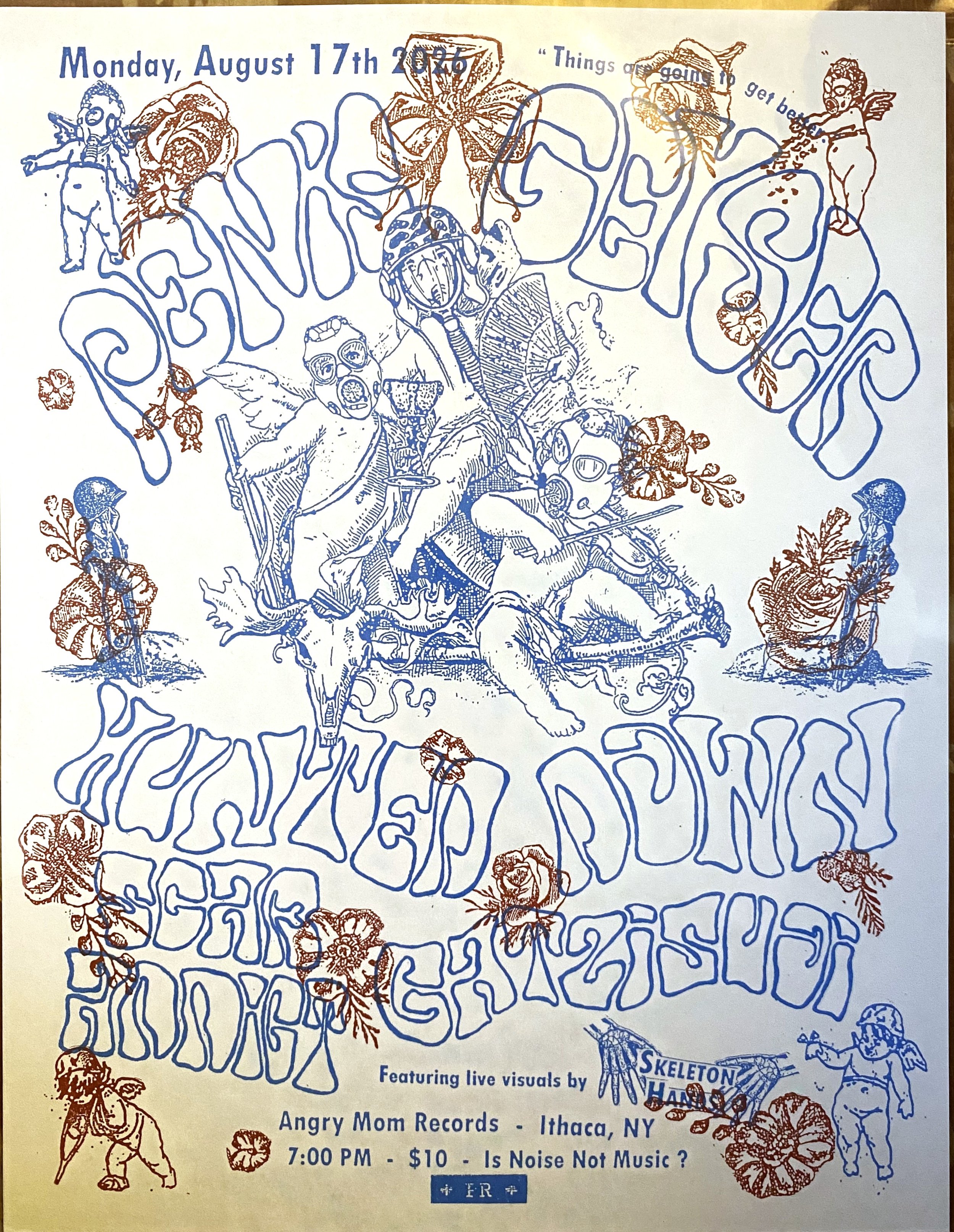08/17/26 Penis Geyser risograph poster