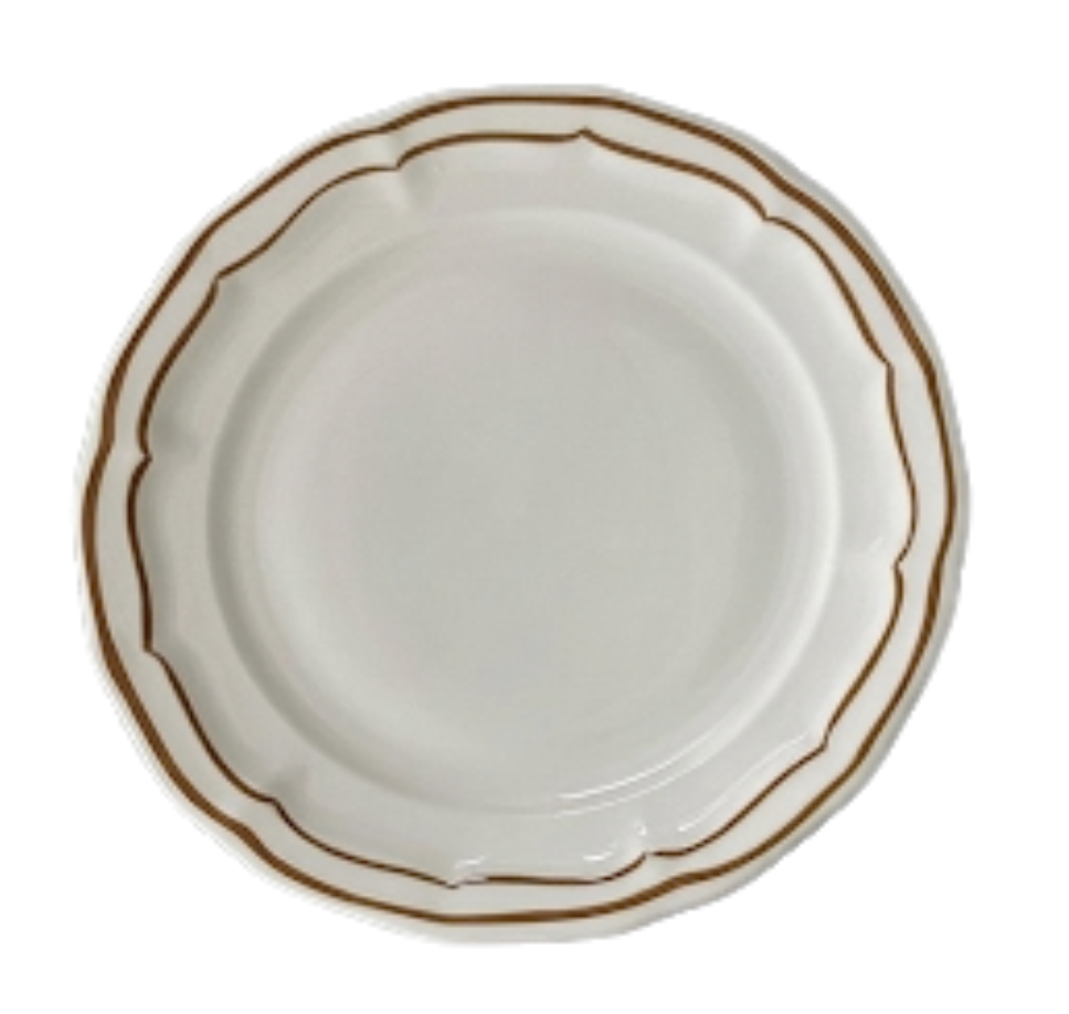 Brown Rim Charger Plate