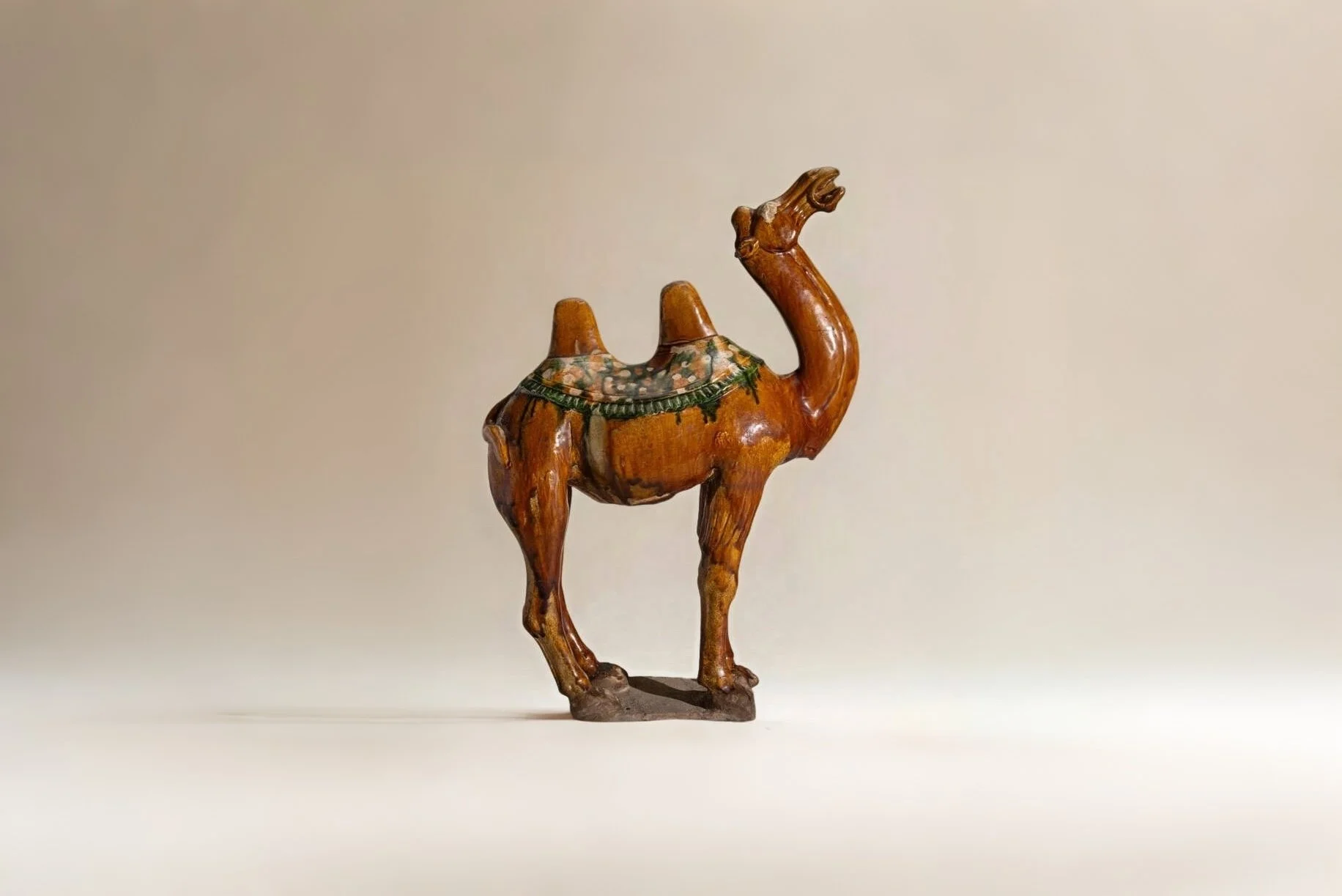 唐 三彩駱駝