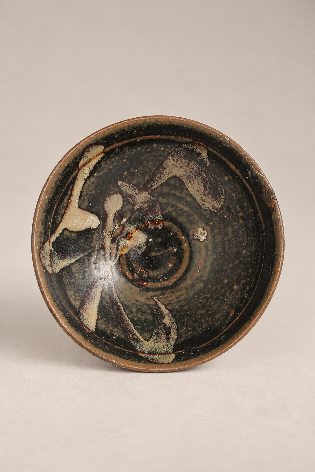 Song Jizhou Splashed-Glaze Stoneware Tea Bowl 宋 吉州窯潑彩釉茶碗