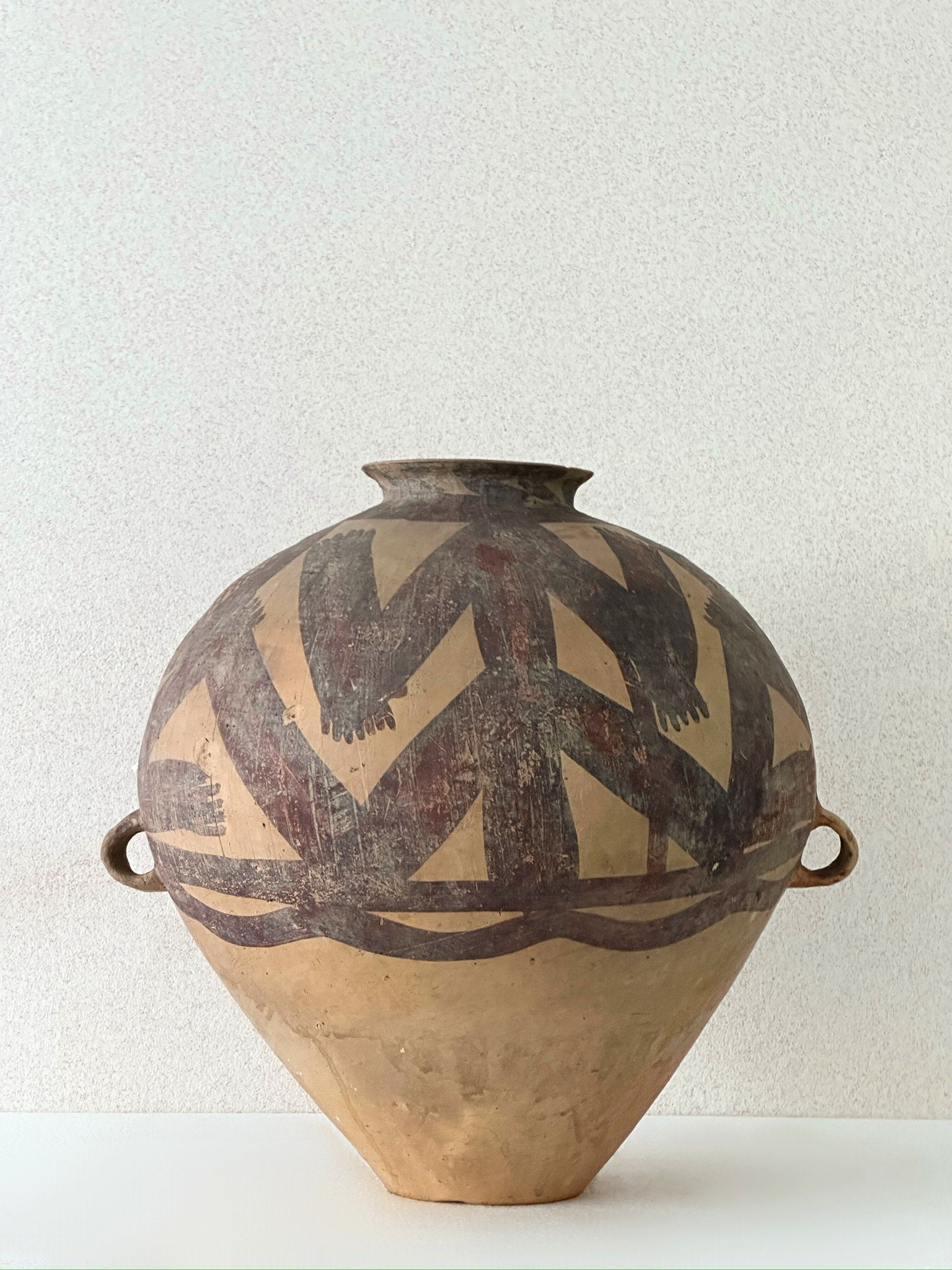 Neolithic Painted Pottery Jar, Majiayao Culture, Machang Phase 新石器時代 馬家窰文化 馬廠類型 彩陶大罐