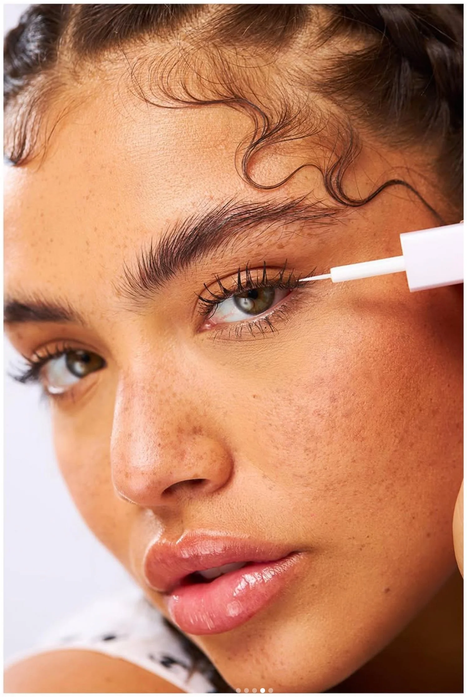 Close-up of brow in natural lighting for a brow beauty product brand from Sephora