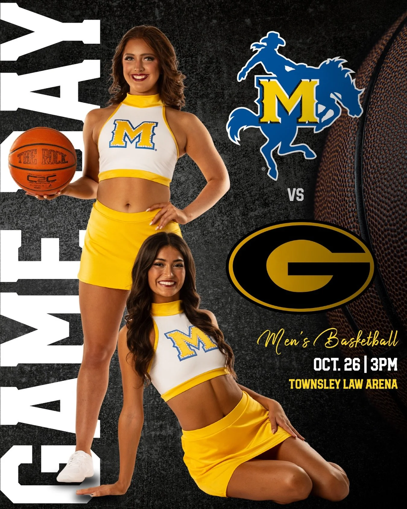 IT&rsquo;S GAME DAY 🏀 @mcneesembb vs. @gsutigers_mbb AT TOWNSLEY LAW ARENA // TIP OFF @ 3PM CST

FREE ADMISSION FOR FAN FEST - doors open at 1:30pm, see you soon poke nation!