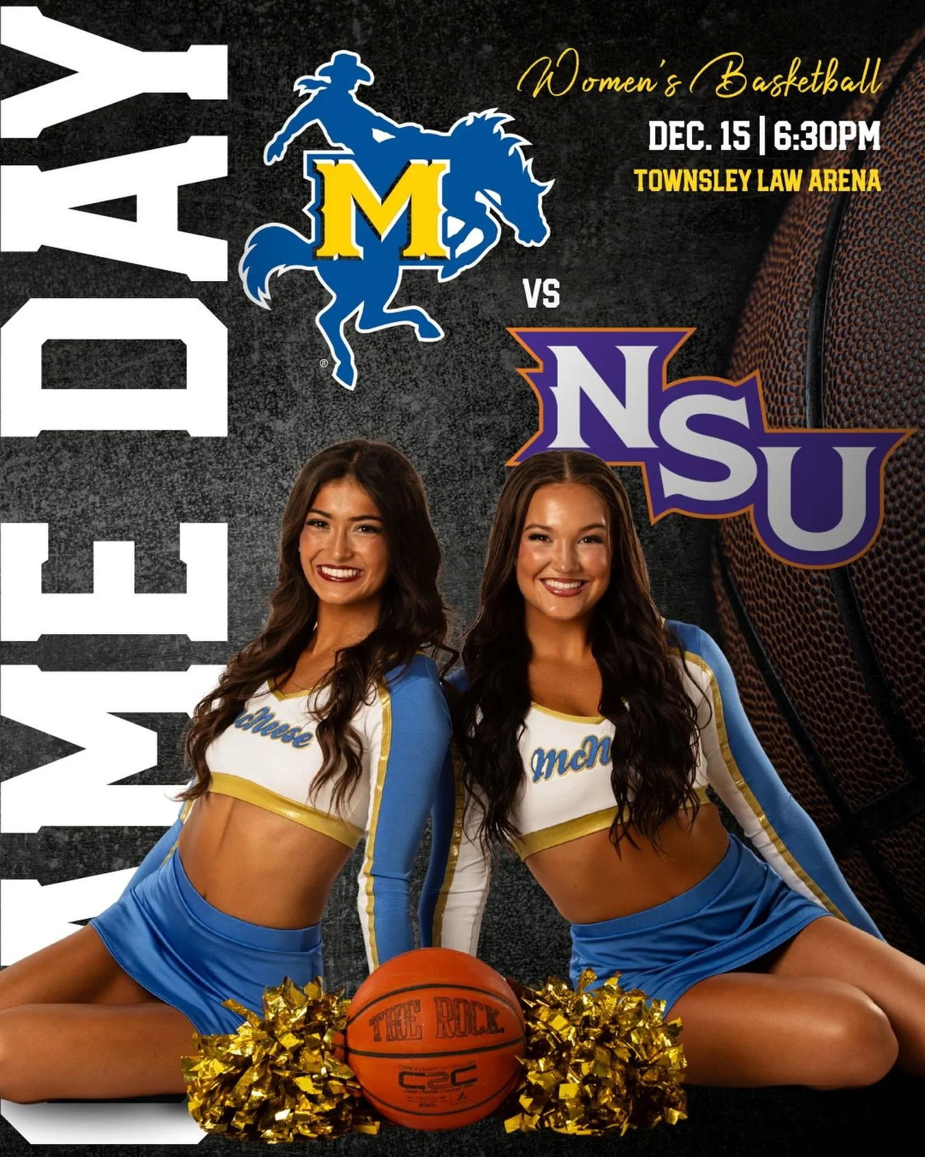 IT&rsquo;S GAMEDAY🏀 @mcneesewbb vs. @nsudemons_wbb AT TOWNSLEY LAW ARENA // TIP OFF @ 6:30 CST