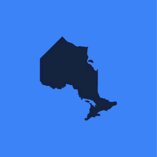 Silhouette of the state of Louisiana on a blue background.