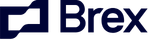 Brex logo with blue and white colors