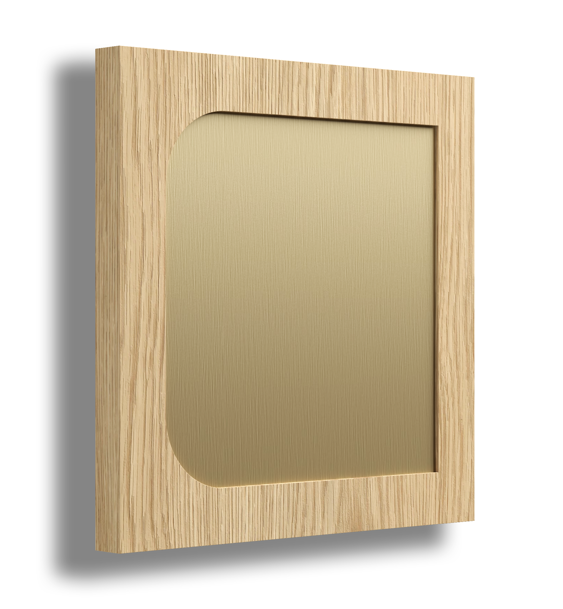Semi Round profile timber joinery door with a brushed bronze feature accent.