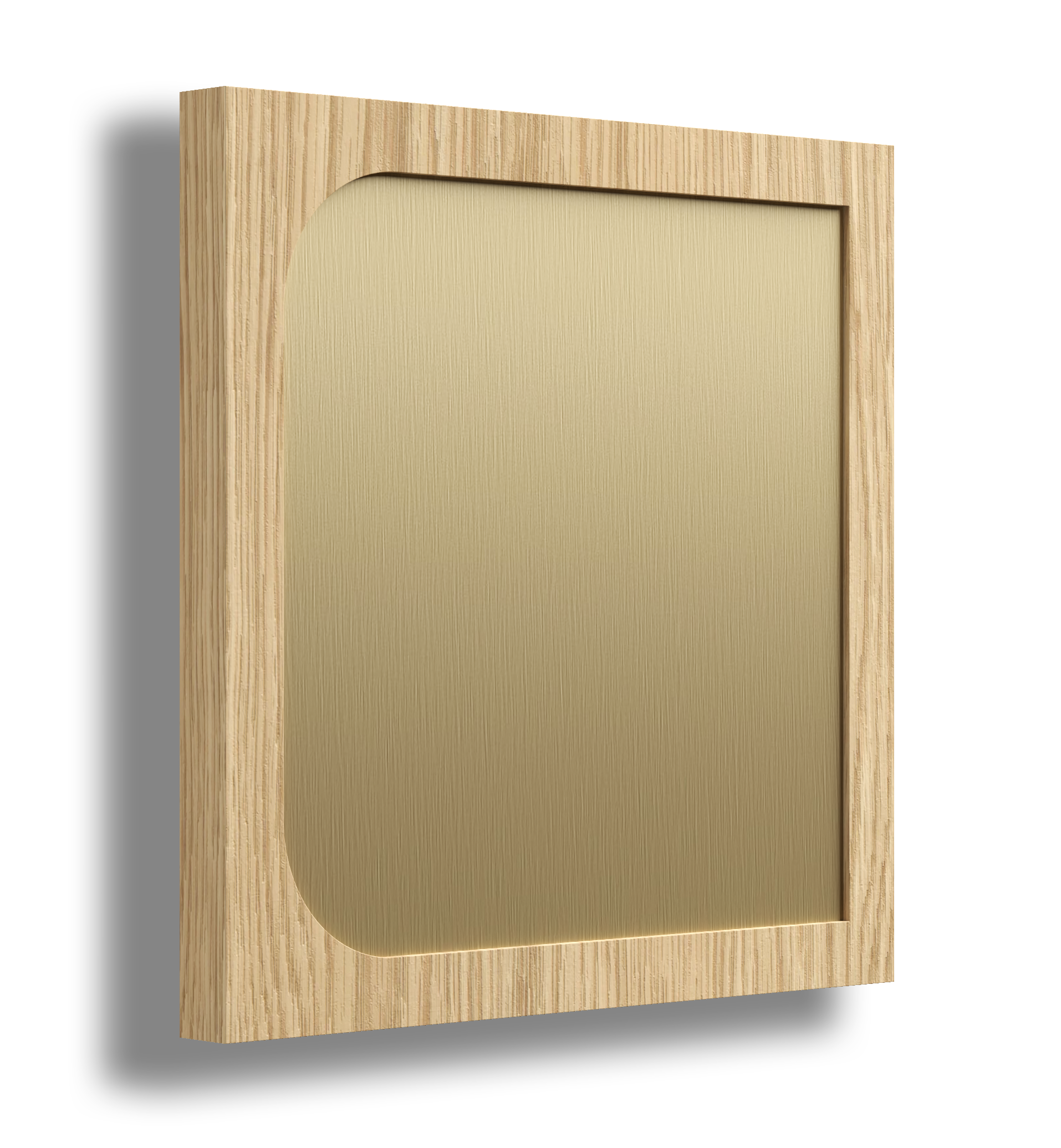 Semi Round profile timber joinery door with a brushed bronze feature accent.