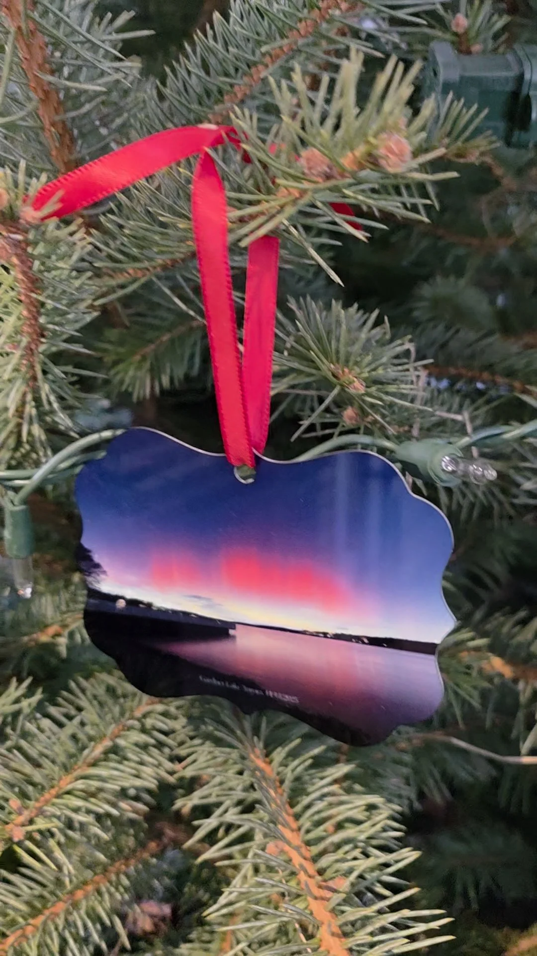 Gardner Lake Aurora Ornament