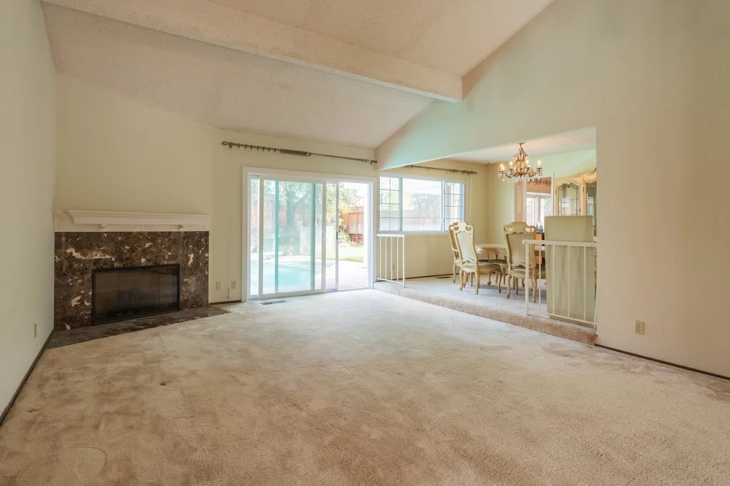 Dining room, living room: BEFORE