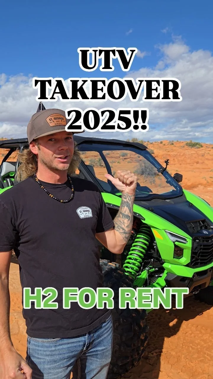 UTV TAKEOVER IS HERE!!! And we have a NEW RENTAL!!! Wanna try the H2 for yourself?? Contact us with the number in our bio!!