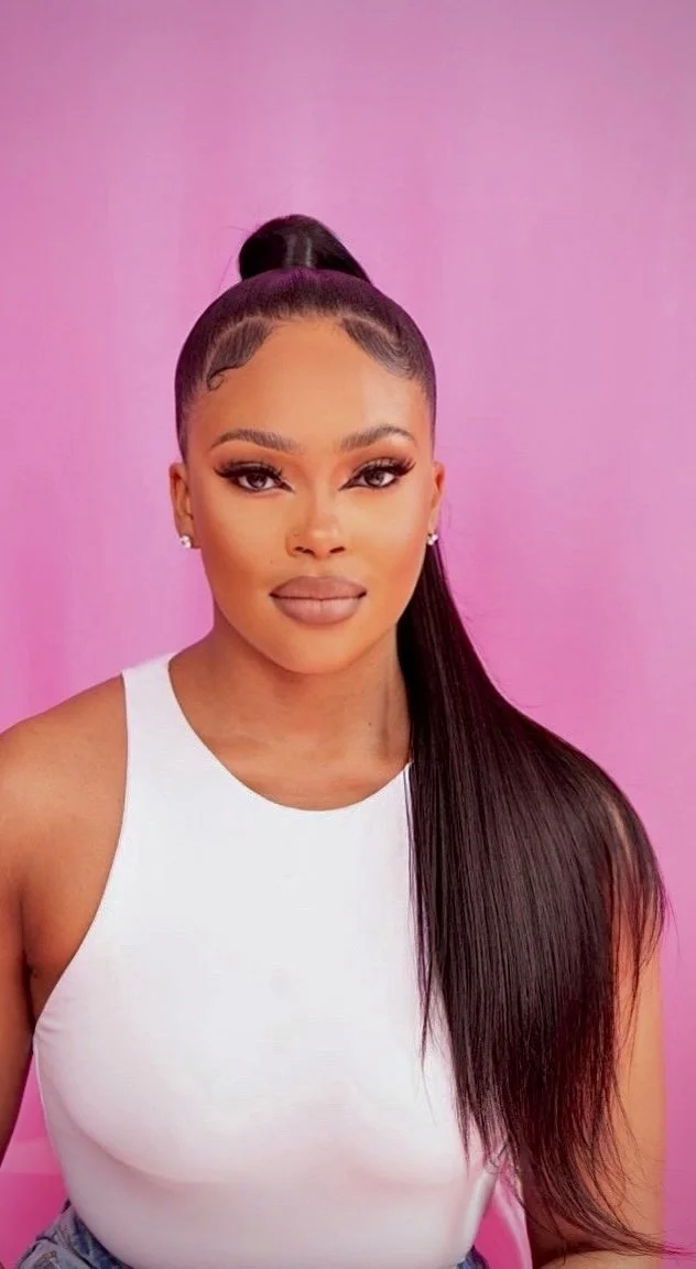 Natural Hair Ponytail with Bundles