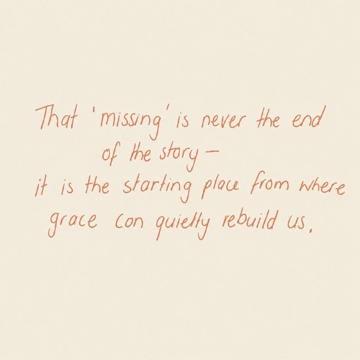 &ldquo;That &lsquo;missing&rsquo; is never the end of the story - it is the starting place from where grace can rebuild us. &ldquo; - Marian Louise 

27.07.2026 - &lsquo;Missing mum, finding grace&rsquo; book release