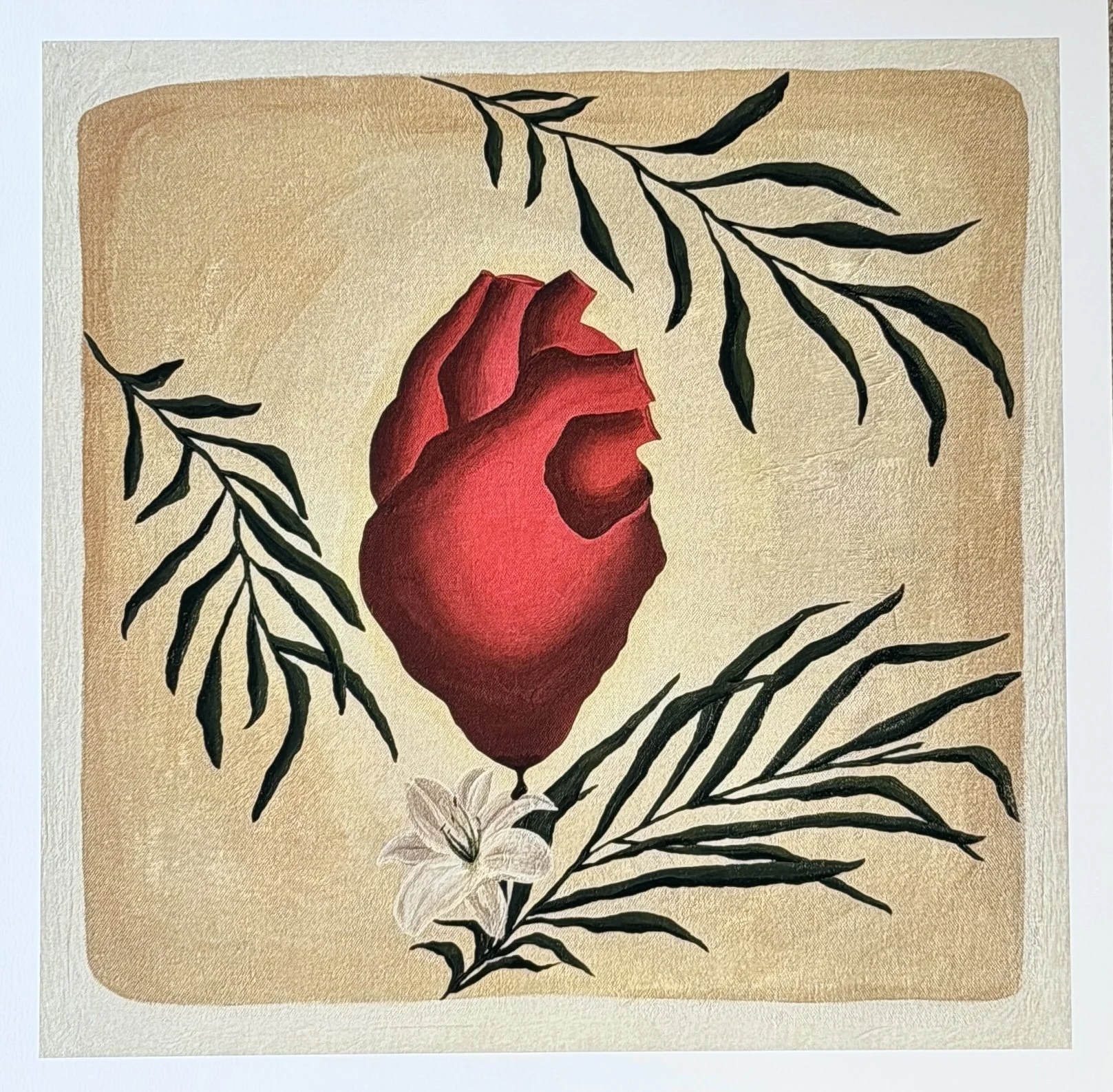 Where Love Blooms 20" x 20" Acrylic On Canvas