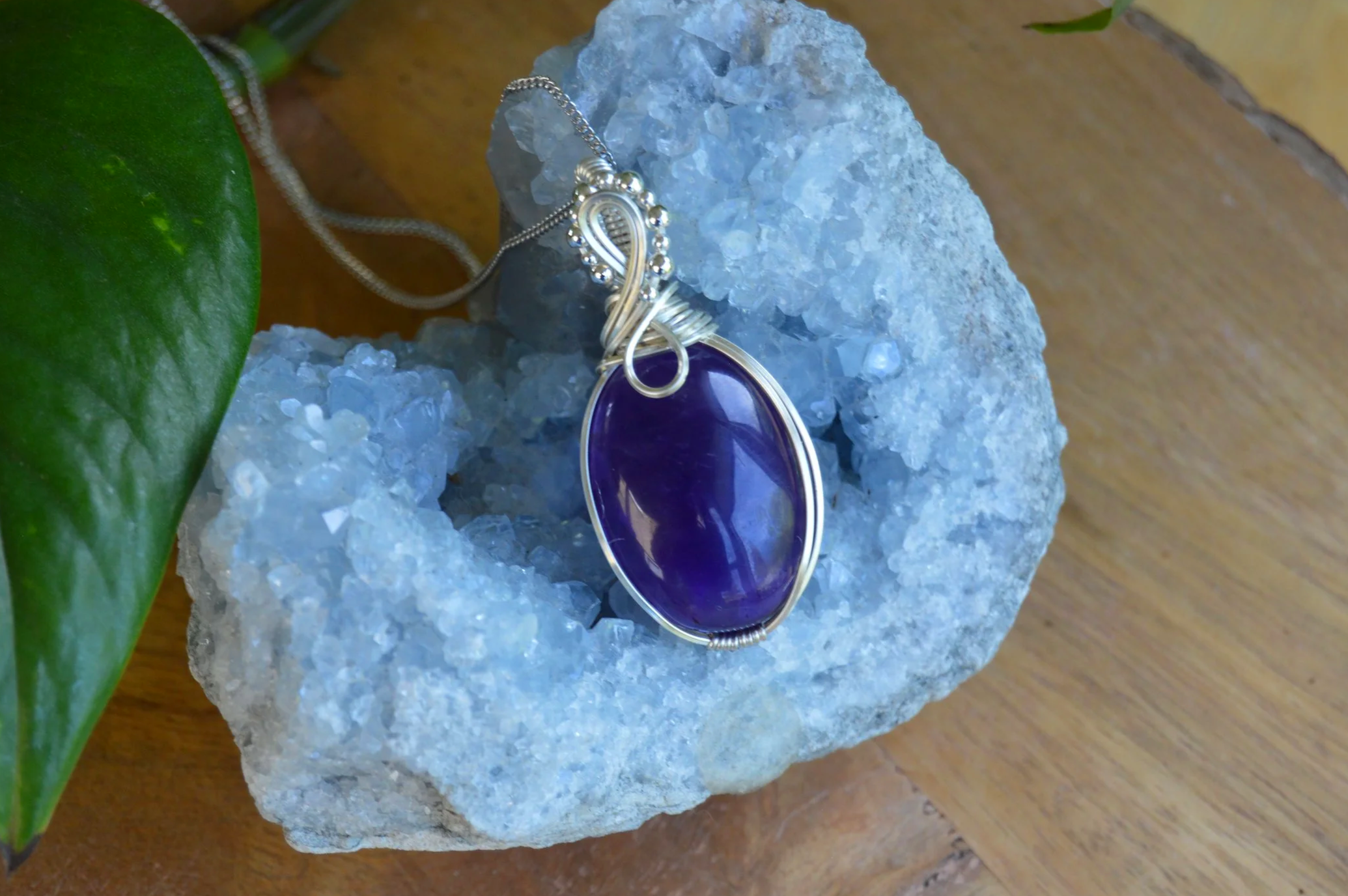 Amethyst Pendant Necklace