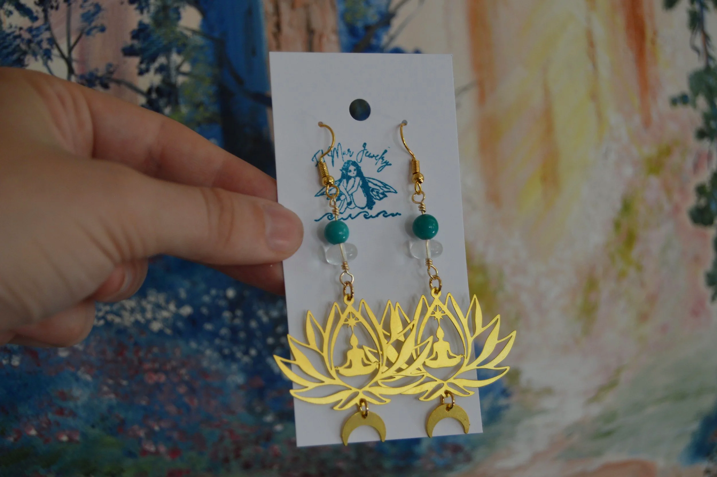 Turquoise Meditation Earrings