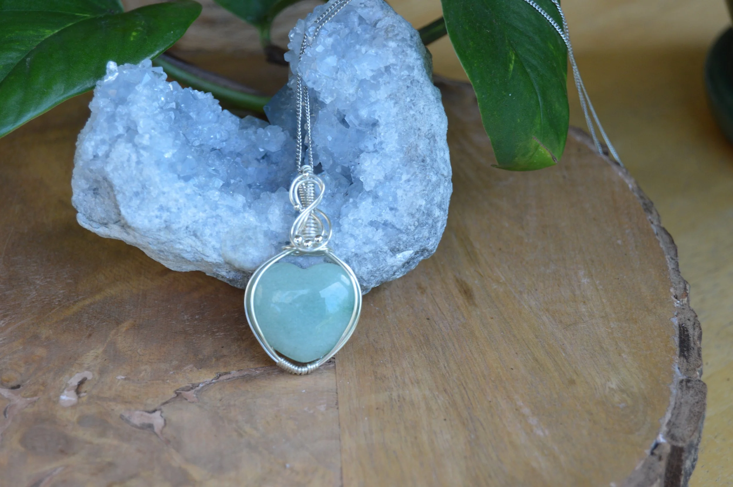 Jade Heart Pendant Necklace