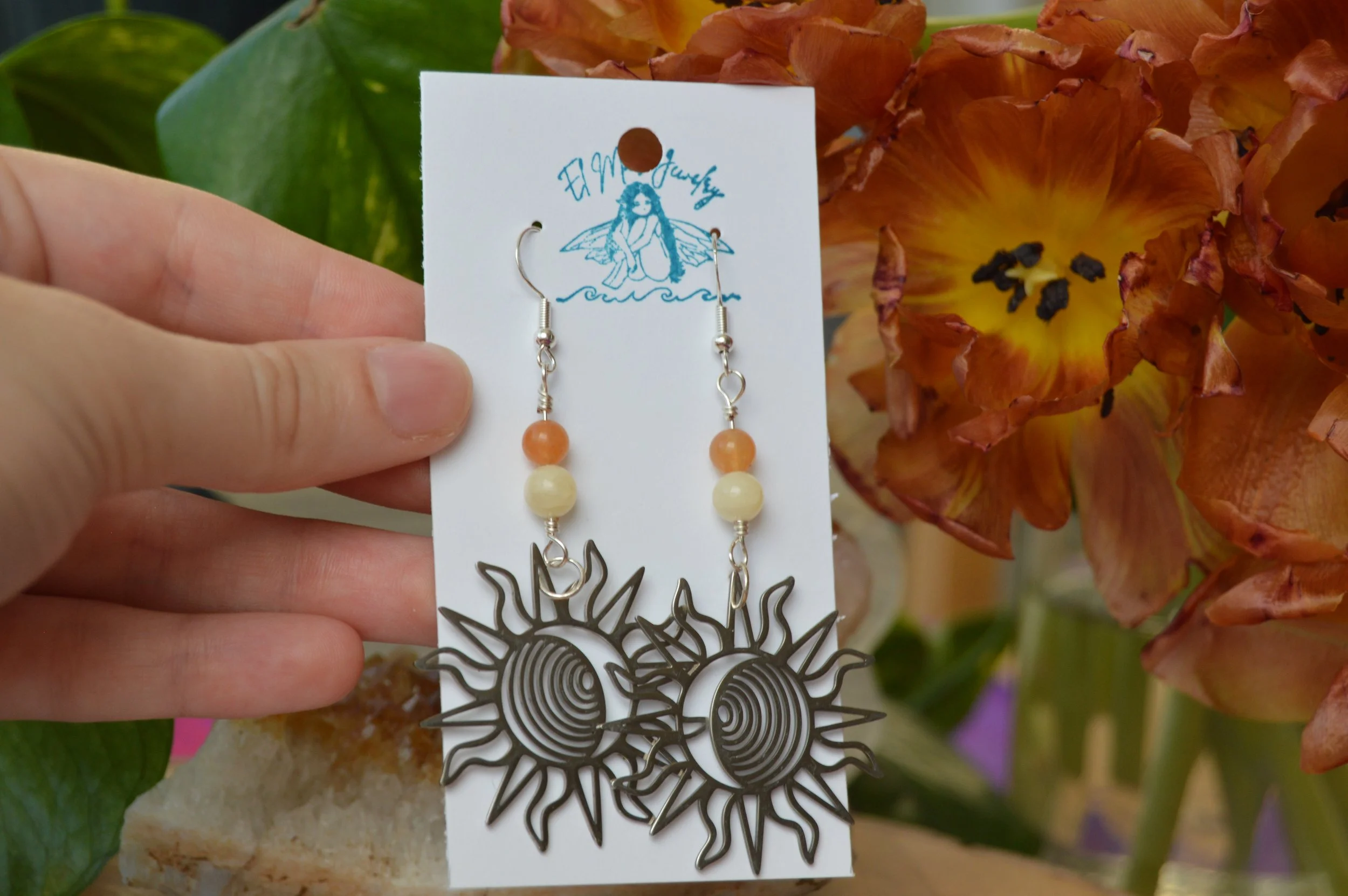 Citrine Solar Earrings