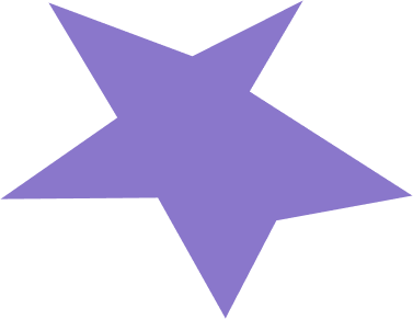 Purple star-shaped object or shape on a black background.