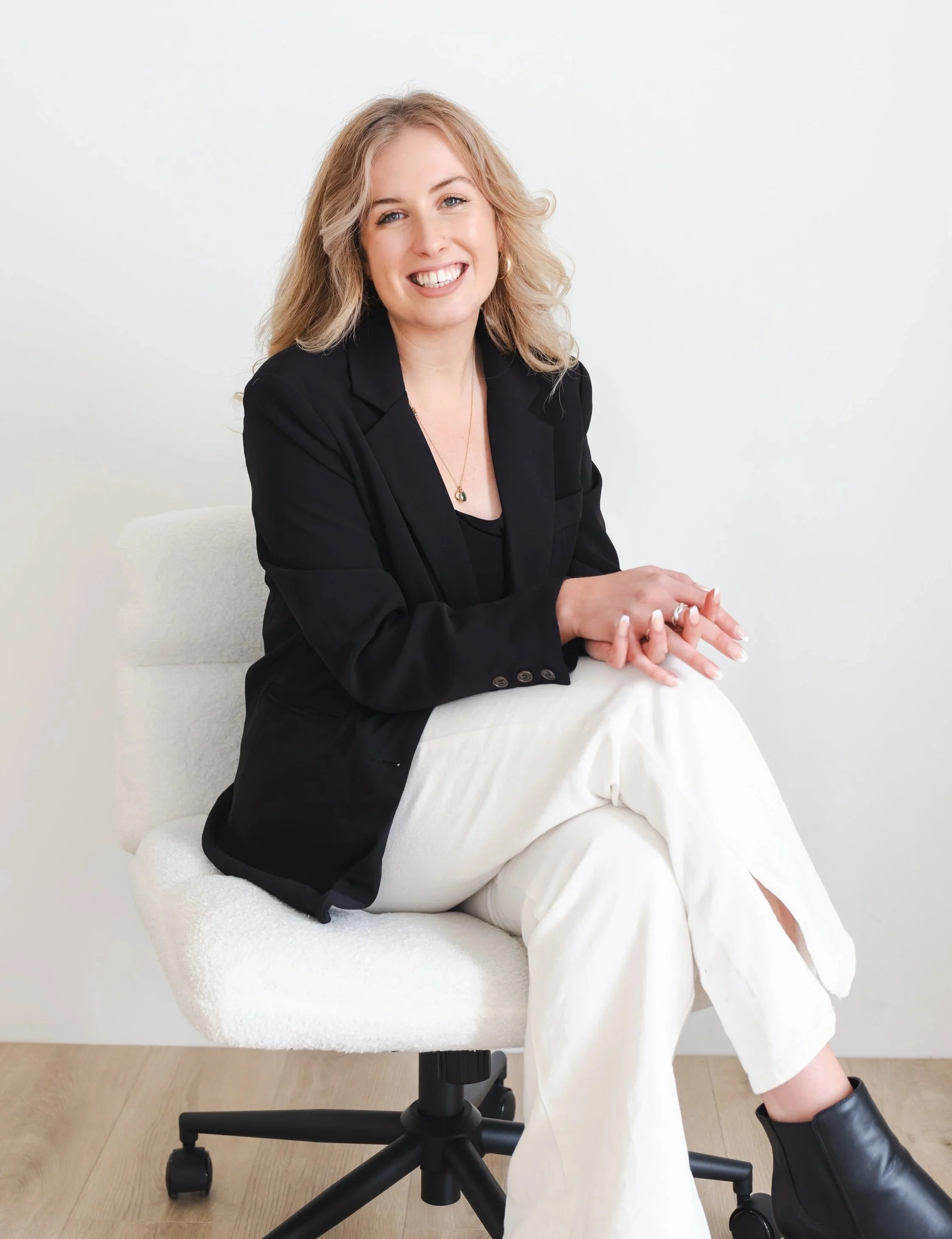 Kirsty Leggett, founder of Good Lemon Creative, providing brand strategy, visual identity, and website design services for ambitious businesses.