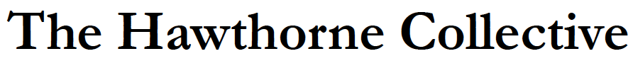 Text reading 'The Hawthorne Collective' in black font on a white background.