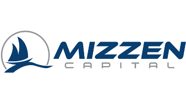 Logo of Mizzen Capital featuring stylized sailboat icon and company name in blue and gray.