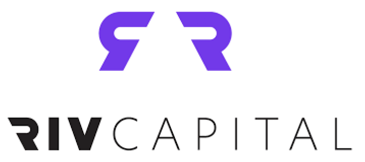 Logo with stylized purple 'R' and black 'RIV' followed by 'CAPITAL' in black text.