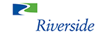 Riverside logo with a green and blue wave design and the word 'Riverside' in blue text.