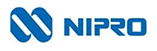 Nipro logo in blue text with a stylized 'N' symbol.