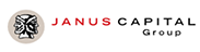 Janus Capital Group logo featuring a stylized face profile and the company name