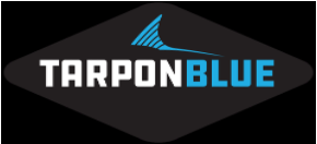 Tarpon Blue logo on a black background