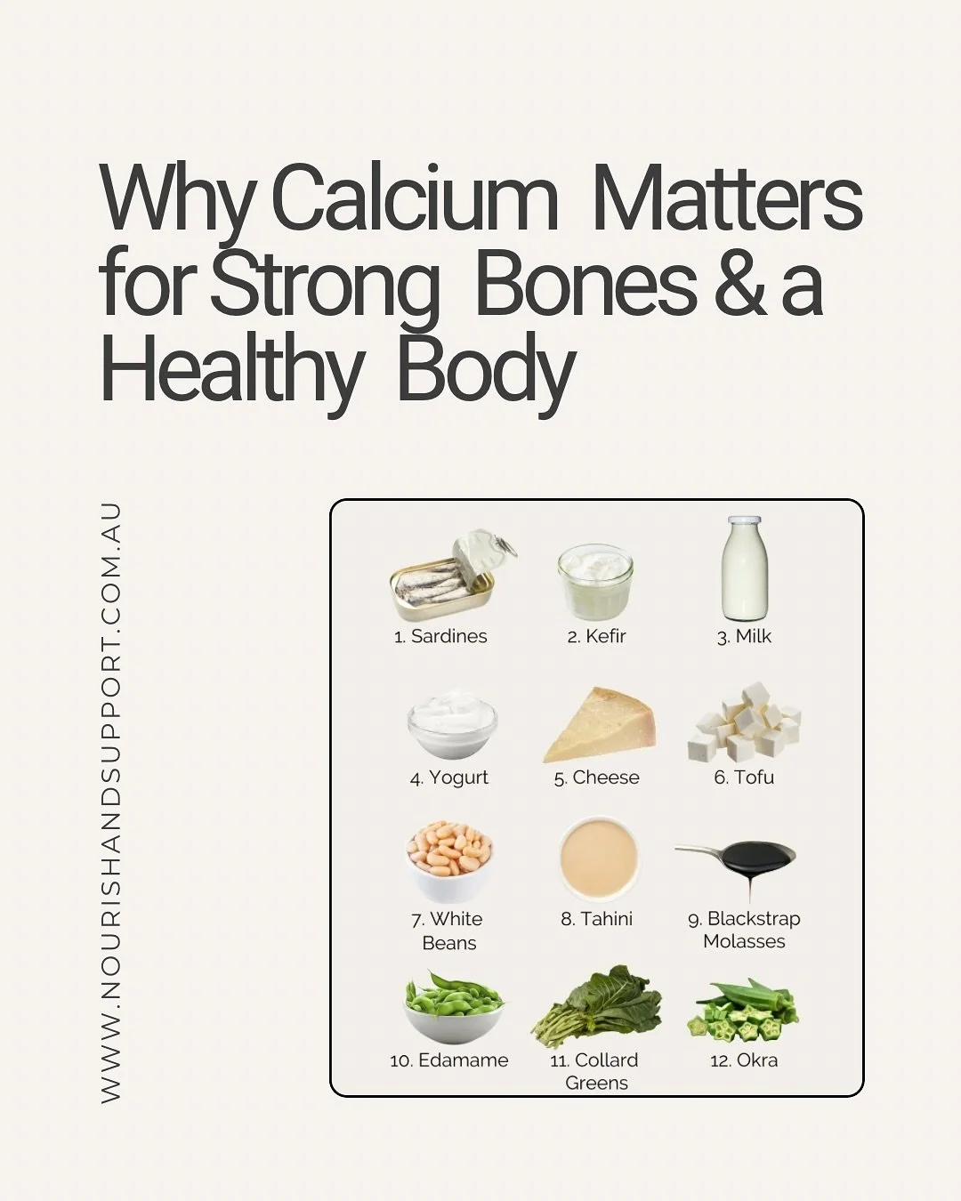 Calcium isn&rsquo;t just about healthy bones and teeth &mdash; it also supports your heart, muscles, blood, and nerves. Almost 99% of your body&rsquo;s calcium is stored in your bones&hellip; and if you don&rsquo;t get enough through food, your body 