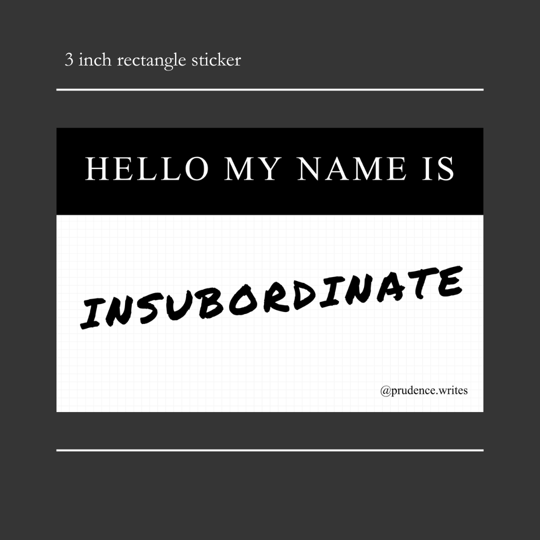 INSUBORDINATE