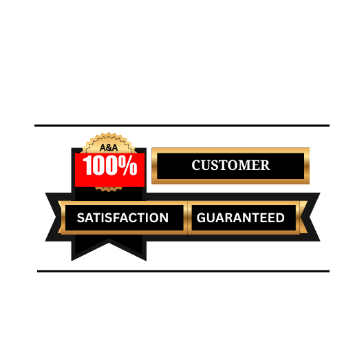 100% Customer Satisfaction Guaranteed Badge