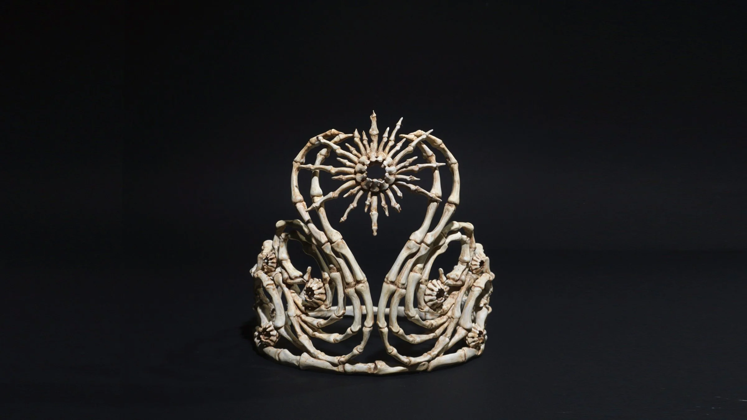 Explore "CROWN OF BEAUTY" by Ratthakorn Disjaiyen. A conceptual sculpture inspired by the Lumière de l’Infini crown, challenging the ideals of eternal beauty.